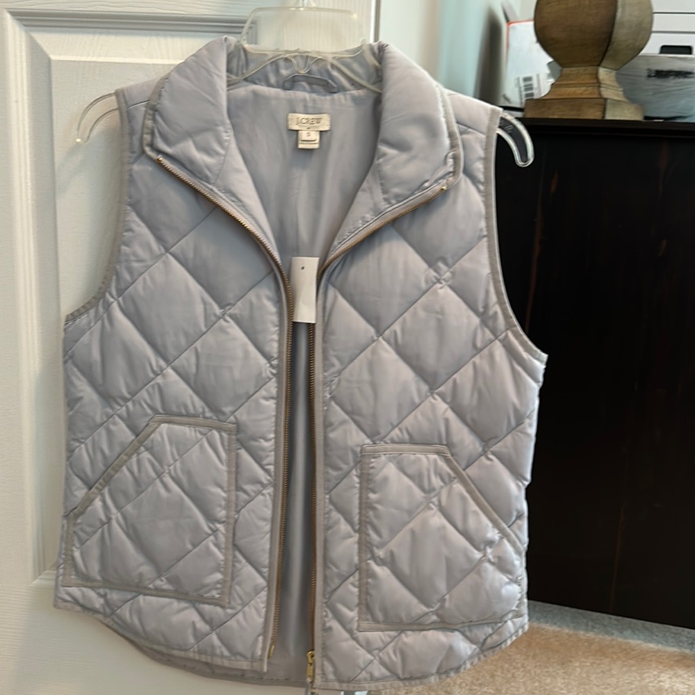Baby blue puffer vest